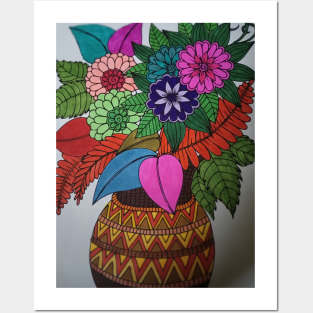 Flowers Vase T-shirt Posters and Art